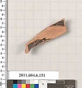 Terracotta fragment of an undetermined shape by Unknown Artist