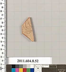 Terracotta fragment of an undetermined shape by Unknown Artist