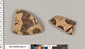Terracotta fragments of a closed shape