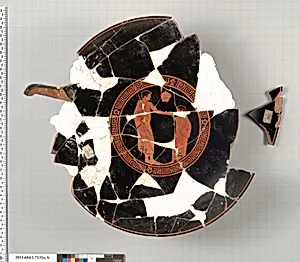 Terracotta fragments of a kylix (drinking cup) by Unknown Artist