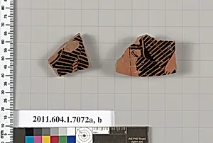 Terracotta fragments of a kylix (drinking cup) by Unknown Artist