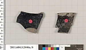 Terracotta fragments of a kylix (drinking cup) by Unknown Artist