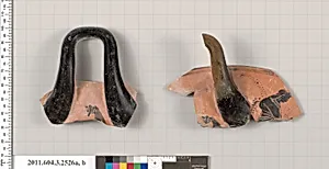 Terracotta fragments of a kylix (drinking cup) by Unknown Artist