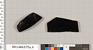 Terracotta fragments of a kylix (drinking cup)