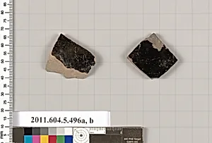 Terracotta fragments of a kylix (drinking cup) by Unknown Artist