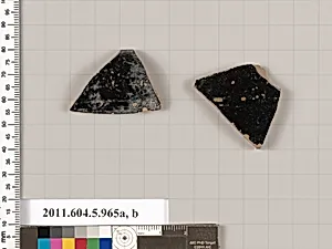 Terracotta fragments of a kylix (drinking cup) by Unknown Artist