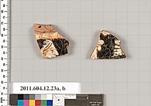 Terracotta fragments of a lekythos (oil flask)?