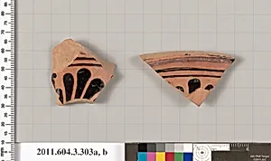 Terracotta fragments of a neck-amphora (jar)? by Unknown Artist