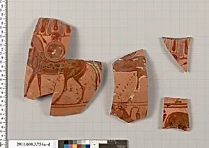 Terracotta fragments of a neck-amphora (jar) by Unknown Artist