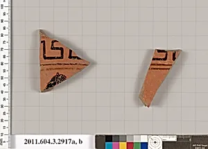Terracotta fragments of a neck-amphora (jar)? by Unknown Artist