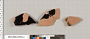 Terracotta fragments of bell-kraters (bowls for mixing wine and water)? by Unknown Artist