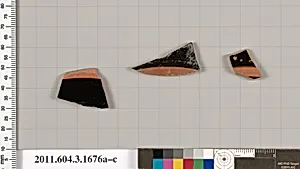 Terracotta fragments of kylikes: Band or lip cups (drinking cups) by Unknown Artist
