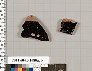 Terracotta fragments of kylikes: Band or lip cups (drinking cups) by Unknown Artist