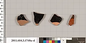 Terracotta fragments of kylikes: Band or lip cups (drinking cups) by Unknown Artist