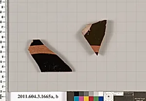 Terracotta fragments of kylikes: Band or lip cups (drinking cups) by Unknown Artist