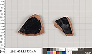 Terracotta fragments of kylikes (drinking cups)
