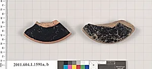Terracotta fragments of kylikes (drinking cups)