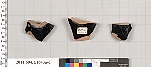 Terracotta fragments of kylikes (drinking cups)