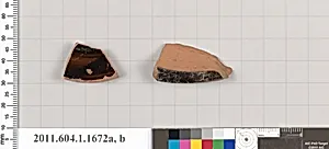 Terracotta fragments of kylikes (drinking cups)