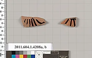 Terracotta fragments of kylikes (drinking cups)