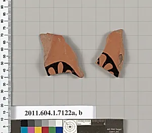 Terracotta fragments of kylikes (drinking cups) by Unknown Artist