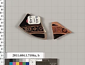 Terracotta fragments of kylikes (drinking cups) by Unknown Artist