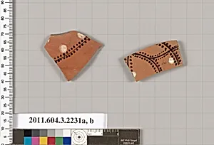 Terracotta fragments of kylikes (drinking cups) by Unknown Artist
