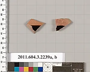 Terracotta fragments of kylikes (drinking cups) by Unknown Artist