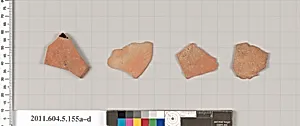 Terracotta fragments of kylikes (drinking cups)
