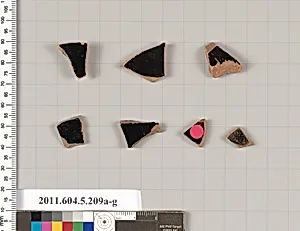 Terracotta fragments of kylikes (drinking cups) by Unknown Artist