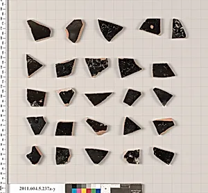 Terracotta fragments of kylikes (drinking cups) by Unknown Artist