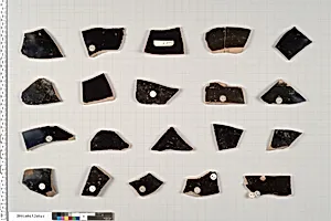 Terracotta fragments of kylikes (drinking cups) by Unknown Artist