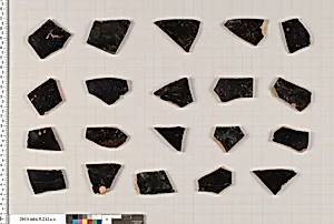 Terracotta fragments of kylikes (drinking cups) by Unknown Artist