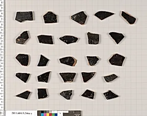 Terracotta fragments of kylikes (drinking cups) by Unknown Artist