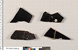 Terracotta fragments of kylikes (drinking cups) by Unknown Artist