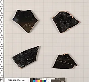 Terracotta fragments of kylikes (drinking cups) by Unknown Artist
