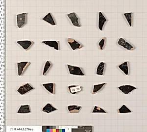 Terracotta fragments of kylikes (drinking cups) by Unknown Artist
