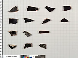 Terracotta fragments of kylikes (drinking cups) by Unknown Artist