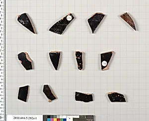 Terracotta fragments of kylikes (drinking cups) by Unknown Artist