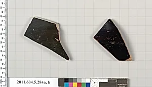 Terracotta fragments of kylikes (drinking cups) by Unknown Artist