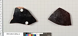 Terracotta fragments of kylikes (drinking cups) by Unknown Artist