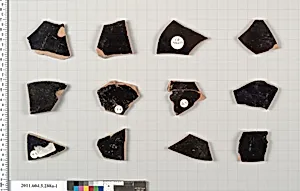 Terracotta fragments of kylikes (drinking cups) by Unknown Artist