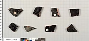 Terracotta fragments of kylikes (drinking cups) by Unknown Artist