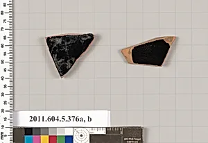 Terracotta fragments of kylikes (drinking cups) by Unknown Artist