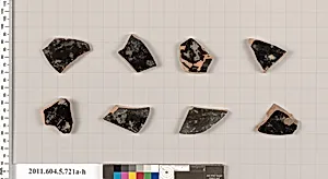 Terracotta fragments of kylikes (drinking cups) by Unknown Artist