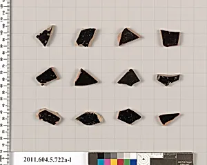 Terracotta fragments of kylikes (drinking cups) by Unknown Artist