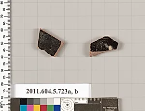 Terracotta fragments of kylikes (drinking cups) by Unknown Artist