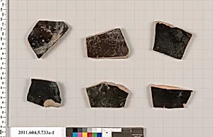 Terracotta fragments of kylikes (drinking cups) by Unknown Artist