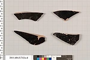 Terracotta fragments of kylikes (drinking cups) by Unknown Artist