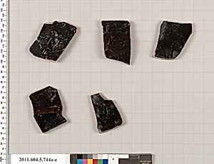 Terracotta fragments of kylikes (drinking cups) by Unknown Artist